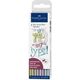 Faber-Castell Zestaw Pitt Artist Pen Handlettering 4szt. w etui odcienie metalicyne