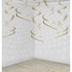 Party Deco Świderki, złote, 60 cm, 5 szt. uniwersalny