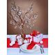 Party Deco Zawieszka Kula bezbarwna - 32 x 34 mm - 5 szt. uniwersalny