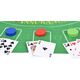 Zestaw Gra karciana 2w1 Poker i BlackJack Żetony + karty + plansza GR0706