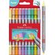 Flamastry dwustronne pastel 10 kol. FABER CASTELL