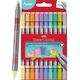 Flamastry dwustronne pastel 10 kol. FABER CASTELL