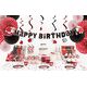 Party Deco Słomki papierowe do picia w kropki, czerwone, 19,5cm, 10 szt. uniwersalny