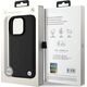BMW BMW BMHMP16LSLLBK iPhone 16 Pro 6.3" czarny/black hardcase Leather Hot Stamp MagSafe