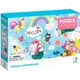 Dodo PUZZLE PRZYGODA JEDNOROŻCA 30 ELEMENTÓW KOLOROWA UKŁADANKA DLA NAJMŁODSZYCH