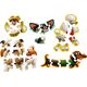 Cubika PUZZLE 5W1 PSY 27 ELEMENTÓW ZWIERZAKI ZESTAW UKŁADANKA PUDEŁKO Z UCHWYTEM