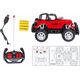 Auto RC rock crawler czerwone Smily Play
