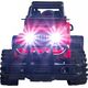 Auto RC rock crawler czerwone Smily Play