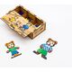 Drewniana Układanka Łamigłówka Puzzle Niedźwiedzie Elementy Klocki Kształty Puz-12141