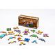 Drewniana Układanka Łamigłówka Puzzle Lisy Elementy Klocki Kształty 21 El. Puz-42121