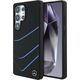 Etui Mercedes Silicone Contrasted Curves  MagSafe do Samsung Galaxy S25 Ultra czarny