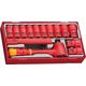 Teng Tools Zestaw narzędzi nasadowych izolowanych VDE 1000V z chwytem 3/8 cala 285240107