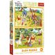 PUZZLE 2x24 Dzień w ogrodzie/Winnie the Pooh 34436