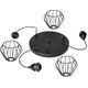 Lampa wisząca Orno WAYA lampa wisząca, moc max. 3x60W, E27, czarna