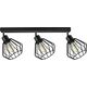 Lampa sufitowa Orno WAYA oprawa ścienno-sufitowa, moc max. 3x60W, E27, czarna, listwa