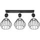 Lampa sufitowa Orno WAYA oprawa ścienno-sufitowa, moc max. 3x60W, E27, czarna, listwa