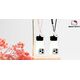 Hello Kitty Patch & Kitty Head Charm Universal Phone Lanyard Black