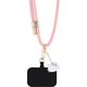 Hello Kitty Patch & Kitty Head Charm Universal Phone Lanyard Pink