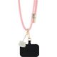 Hello Kitty Patch & Kitty Head Charm Universal Phone Lanyard Pink