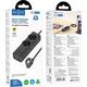 HOCO listwa zasilająca 2 gniazda + USB A + 3 x Typ C PD QC3.0 3A 67W NS10 2 m czarna