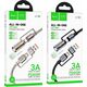 HOCO kabel All-in-one USB A / Typ C do Typ C / LED Light 3A 60W U138 1,2 m czarny