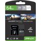 Karta PNY PRO Elite MicroSDXC 64 GB Class 10 UHS-I/U3 A1 V30 (P-SDU64GV31100PRO-GE)
