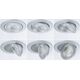 Zestaw opraw do wbudowania AUMUS LED 3-STEP DIM 3X5W 700lm 105mm 2700K-6500K IP20 230V chrom matowy / aluminium