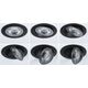 Zestaw opraw do wbudowania AUMUS LED 3-STEP DIM 3X5W 700lm 105mm 2700K-6500K IP20 230V czarny matowy / aluminium