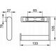 Keuco Plan toilet paper holder open form, chrome
