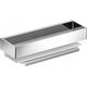 Keuco Edition 11 shower basket with glass squeegee aluminum/chrome