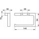 Keuco Edition 11 toilet paper holder open, chrome