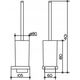 Keuco Edition 11 toilet brush set matt, chrome
