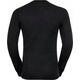 Odlo Men's ACTIVE WARM ECO Baselayer Long-Sleeved Shirt with Round Neck, Black, L