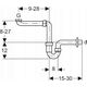 Geberit space-saving siphon 11/2" x 40 mm 151.107.11.1