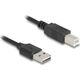 DeLOCK 90130 kabel USB USB 2.0 0,8 m USB A Czarny