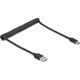 DeLOCK 90133 kabel USB USB 2.0 0,8 m USB A Czarny