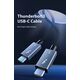 Kabel USB Extra Digital Extra Digital Kabelis Thunderbolt 3, USB-C - USB-C, 40Gbps, 100W, 20V/ 5A, 4K/ 60HZ, 1m