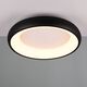 TRIO LED ceiling light Cardona 29W black 2300-4000K 2000lm conv IP20 O450x105mm