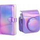 Pokrowiec LoveInstant Futerał Etui Pokrowiec Do Fujifilm Instax Mini 12 + Album Na 96 Zdjęć / Fioletowy Błysk