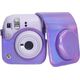 Pokrowiec LoveInstant Futerał Etui Pokrowiec Do Fujifilm Instax Mini 12 + Album Na 96 Zdjęć / Fioletowy Błysk