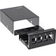 InLine InLine® Desktop Consolidation Point Box 4x Keystone RJ45, metal, black RAL9005