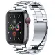 Bizon Strap Watch Aura Apple Watch 42/44/45/46/49 mm silver
