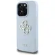 Guess Grained Big 4G Logo Small Classic Logo Apple iPhone 16 Pro blue