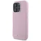 Karl Lagerfeld Saffiano Full Wrapped Elongated Metal Logo MagSafe Apple iPhone 16 Pro pink