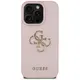 Guess Grained Big 4G Logo Small Classic Logo Apple iPhone 16 Pro Max pink