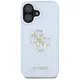 Guess Grained Big 4G Logo Small Classic Logo Apple iPhone 16 blue