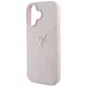 Guess Hot Stamp 4G Pattern Triangle Metal Logo Apple iPhone 16 pink