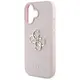 Guess Grained Big 4G Logo Small Classic Logo Apple iPhone 16 pink
