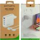 Φορτιστής 4smarts 4smarts Ladegerät GaN Flex Pro 100W 3 USB-C+1 USB-A, λευκό 13358999 4252011903870
