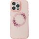 Guess Guess GUHMP16XHFWFCP iPhone 16 Pro Max 6.9" różowy/pink hardcase IML Flowers Wreath MagSafe